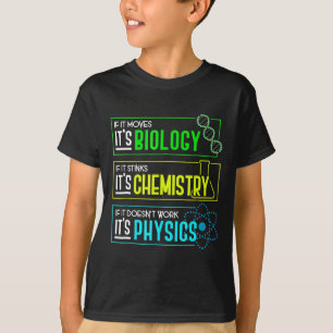 T-shirt Funny Biologie Chimie Physique Science Nerd