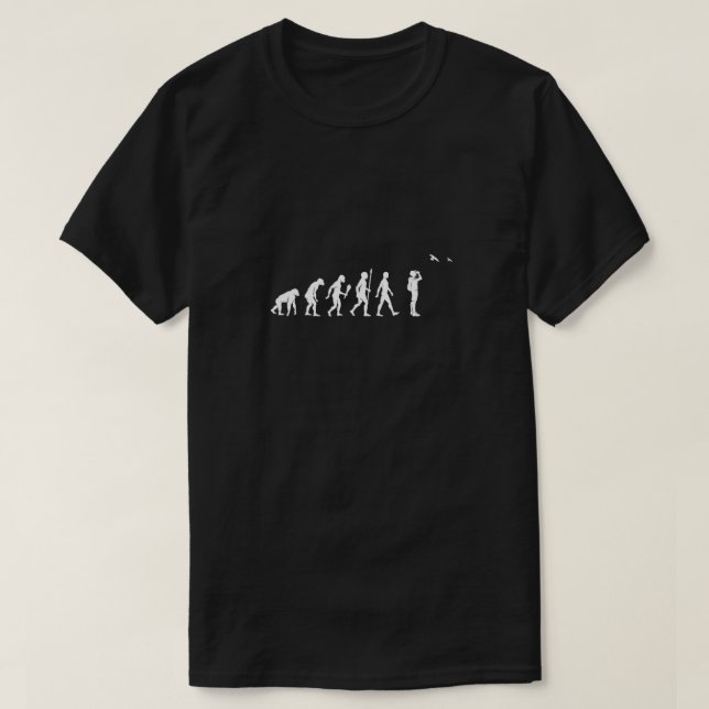 T-shirt Funny Birdwatching Evolution Birdwatcher Gift Idea (Design devant)