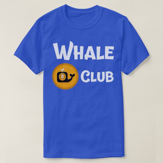 T-shirt Funny Bitcoin Crypto Whale Club (Design devant)