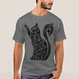 T-shirt Funny Black Amoureux des chats Chat Maman Chat Pap