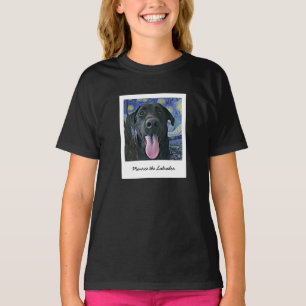 T-shirt Funny Black Lab Pet Personnalisé Photo et Texte
