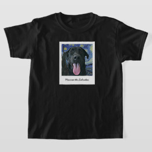 T-shirt Funny Black Lab Pet Personnalisé Photo et Texte T