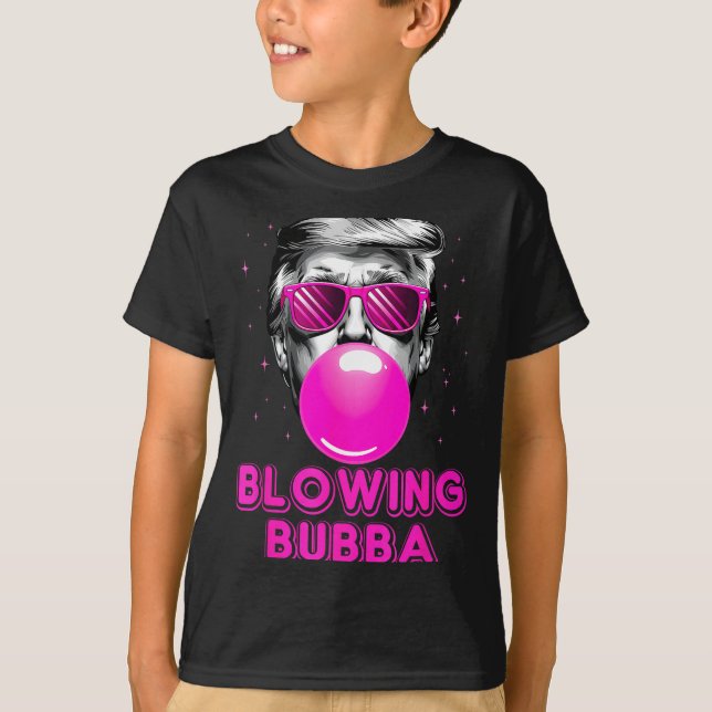 T-shirt Funny Blowing Bubba  (Devant)