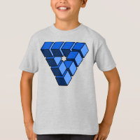 Funny Blue Black Toy Blocks Triangle Vector Art