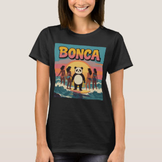 T-shirt Funny Bonca Panda Love Surfing Squad Girls Surf