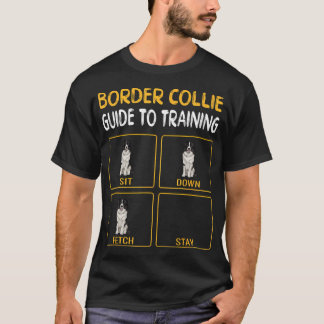 T-shirt Funny Border Collie Guide De Formation Dog Obedien