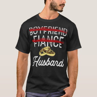 T-shirt Funny Boyfriend Fiance Mari Mariage de chambre thè