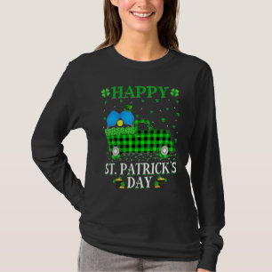 T-shirt Funny Buffalo Plaid Camion vert Pickleball St Pat