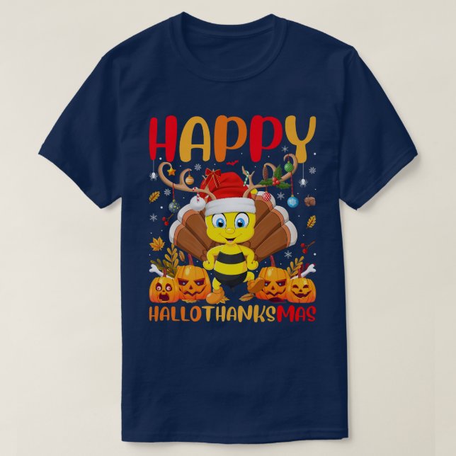 T-shirt Funny Bumble Bee Lover Happy Bumble Bee HelloThank (Design devant)
