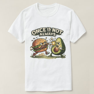 T-shirt Funny Burger contre Avocat