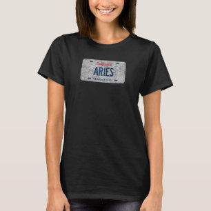 T-shirt Funny Ca State Vanity License Plate Aries
