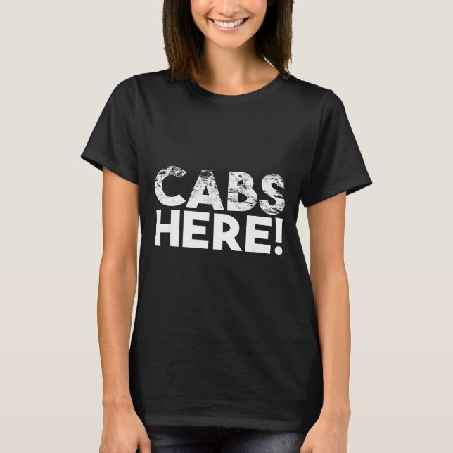 T-shirt Funny Cabs Here - Funny Guido New Jersey Gtl Shore (Devant)