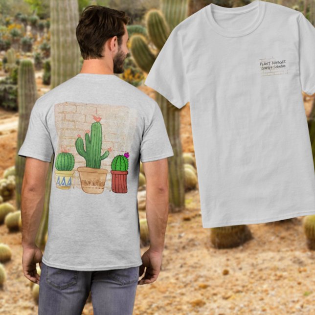 T-shirt Funny Cactus Plante Manager personnalisé (Créateur téléchargé)