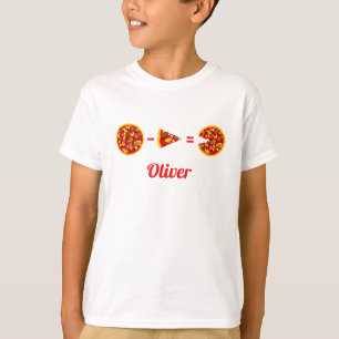 T-shirt Funny Calcul de pizza personnalisée