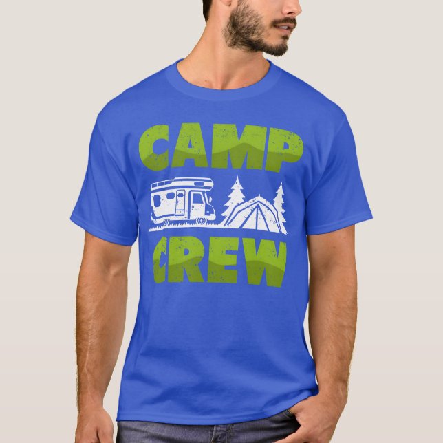 T-shirt Funny Camping Camper Camp Crew boy (Devant)