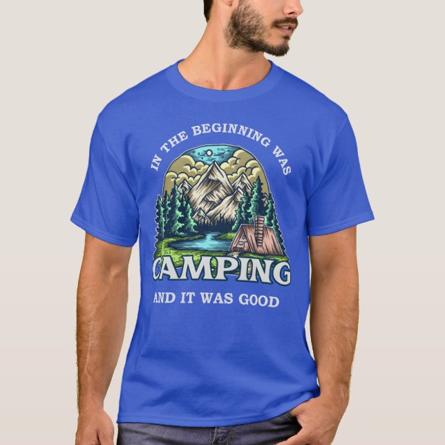 T-shirt Funny camping gift girl (Devant)