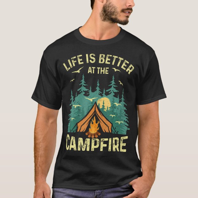 T-shirt Funny Camping Lover Design For Men Women Camping V (Devant)