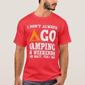 T-shirt Funny Camping Lover Design retro