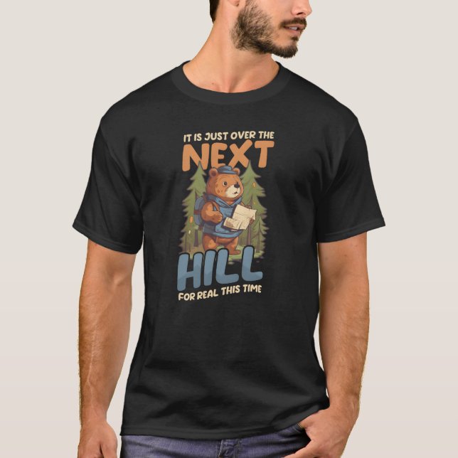 T-shirt Funny Camping Over Hill For Realhisime funny (Devant)