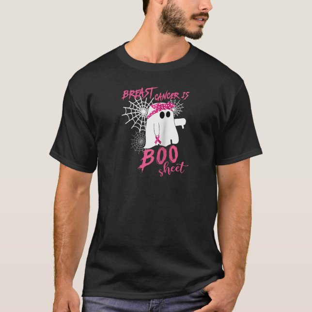 T-shirt Funny Cancer du sein est Bosheet Ghost Hall Éffray (Devant)