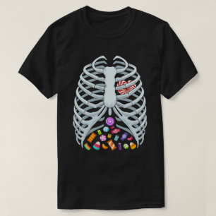 T-shirt Funny Candy Skeleton