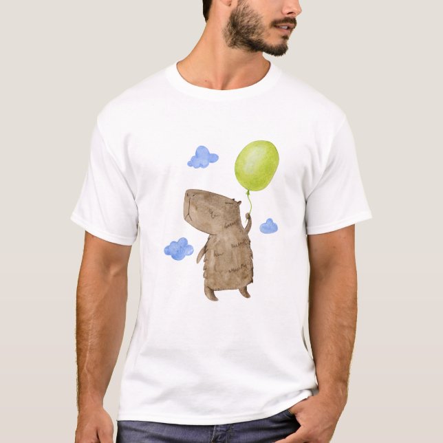 T-shirt Funny capybara (Devant)