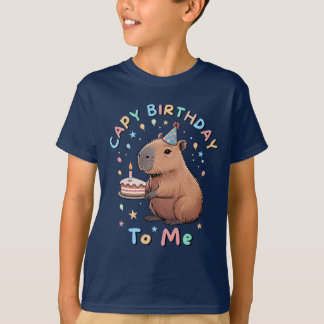 T-shirt Funny Capybara Capy Birthday To Me Party pour enfa