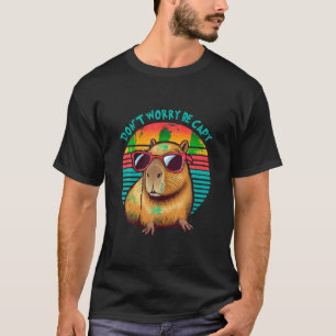 T-shirt Funny Capybara Vintage Retro Ne vous inquiétez pas