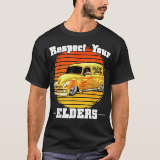 T-shirt Funny Car Guy - Respectez Vos Aînés Classic Panel
