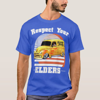 T-shirt Funny Car Guy - Respectez Vos Aînés Classic Panel