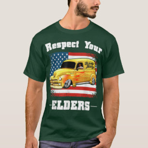 T-shirt Funny Car Guy - Respectez Vos Aînés Classic Panel