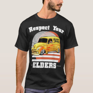 T-shirt Funny Car Guy - Respectez Vos Aînés Classic Panel