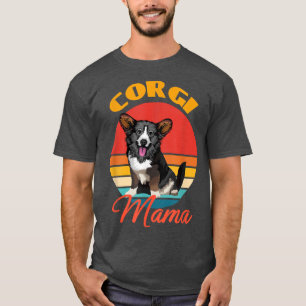 T-shirt Funny Cardigan Welsh Corgi maman maman Amoureux de