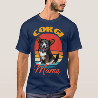 T-shirt Funny Cardigan Welsh Corgi maman maman Amoureux de