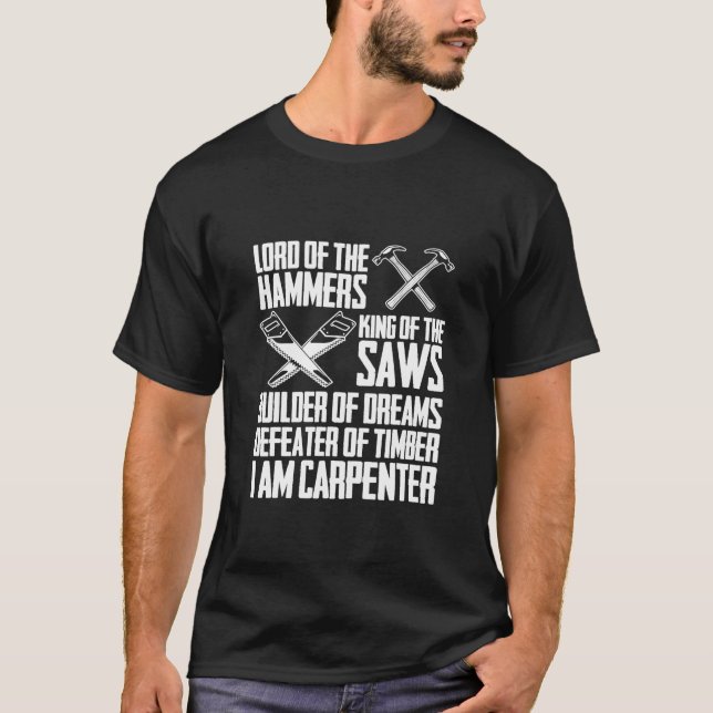 T-shirt Funny Carpenter I Am Carpenter - Christmas Giant T (Devant)