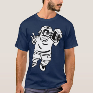 T-shirt Funny Cartoon Kid Rapper funny