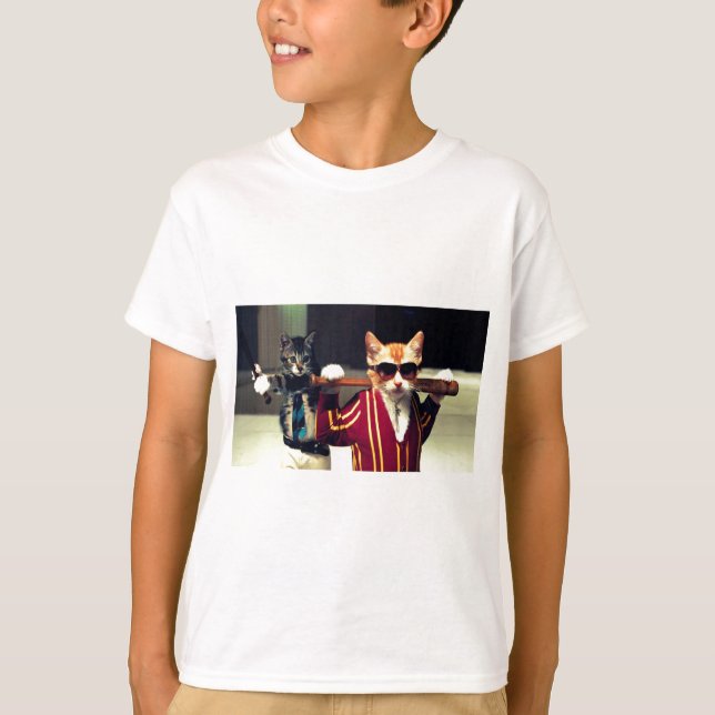 T-shirt Funny cat (Devant)