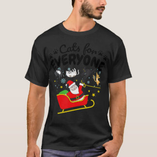 T-shirt Funny Cat Christmas Cats for Everyone  - 1 
