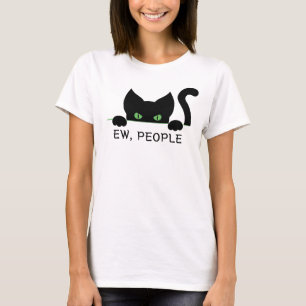 T-shirt Funny Cat Eyes Design Ew Personnes pour Amoureux d