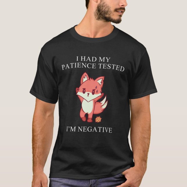 T-shirt Funny Cat Patience Tested Sarcasm Quote Humor (Devant)