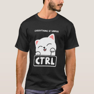 T-shirt Funny Cat Programmer Développeur Coder Computer Sc