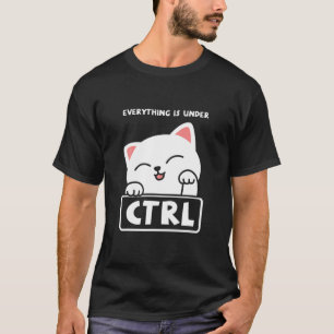 T-shirt Funny Cat Programmer Développeur Coder Computer Sc