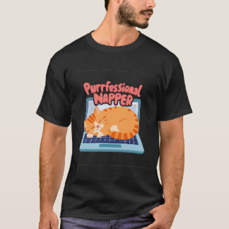 T-shirt Funny Cat Shirt – Purrfessional Napper 