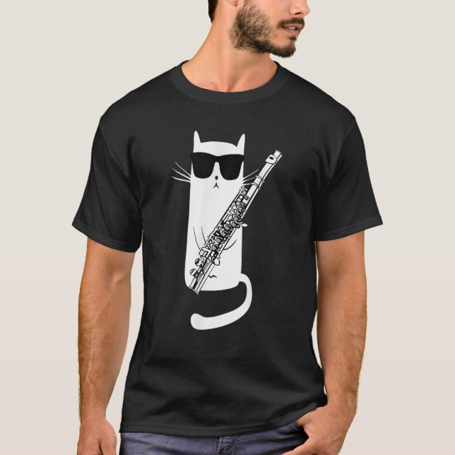 T-shirt Funny Cat Wearing (Devant)