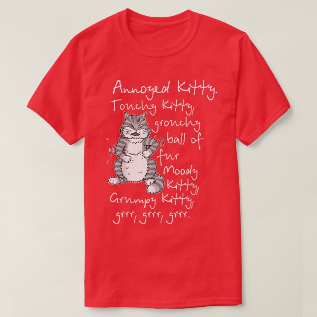 T-shirt Funny Cat  Yarn  String Theory  (Design devant)