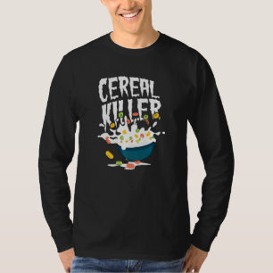 T-shirt Funny Cereal Killer Petit déjeuner Humour Foody Br