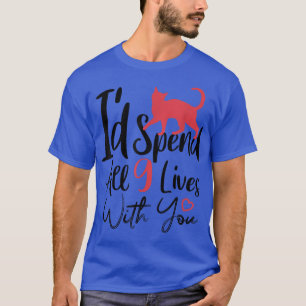 T-shirt Funny Chat Love Valentines Jour Cool Sarcastique V