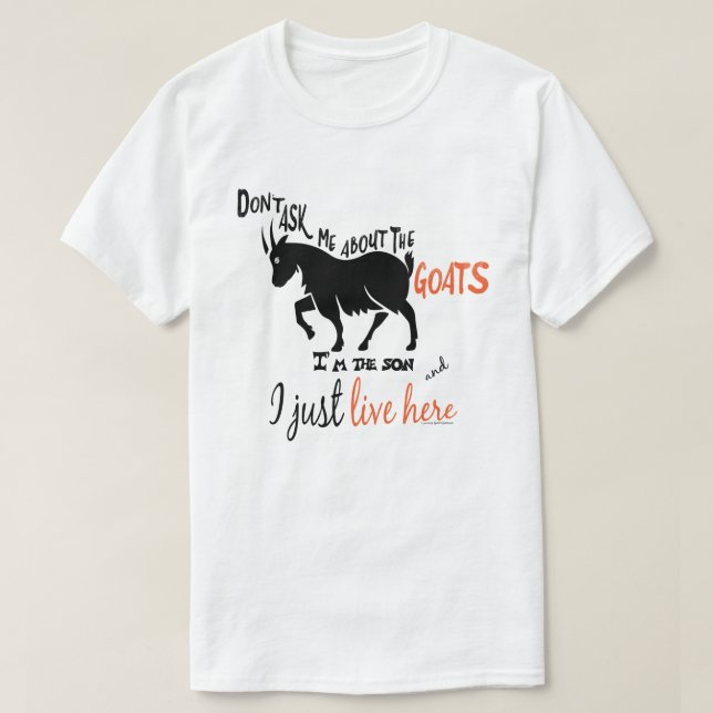 T-shirt FUNNY CHAT | Ne me questionnez pas sur le fils des (Design devant)