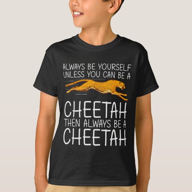 T-shirt Funny Cheetah Art For Men Women Kids Animal Safari (Devant)