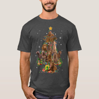 T-shirt Funny Chesapeake Bay Retriever Dog Christmas Tree 
